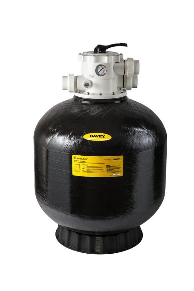 Davey Crystal Clear 25 inch Sand Filter Includes Sand - WA Pool Warehouse