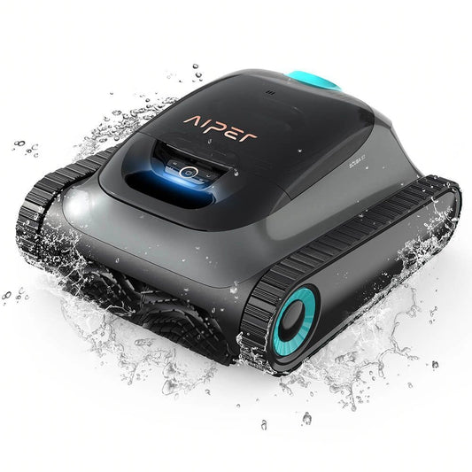 Aiper Scuba S1 cordless robotic pool cleaner with caterpillar treads, designed for effective pool cleaning.