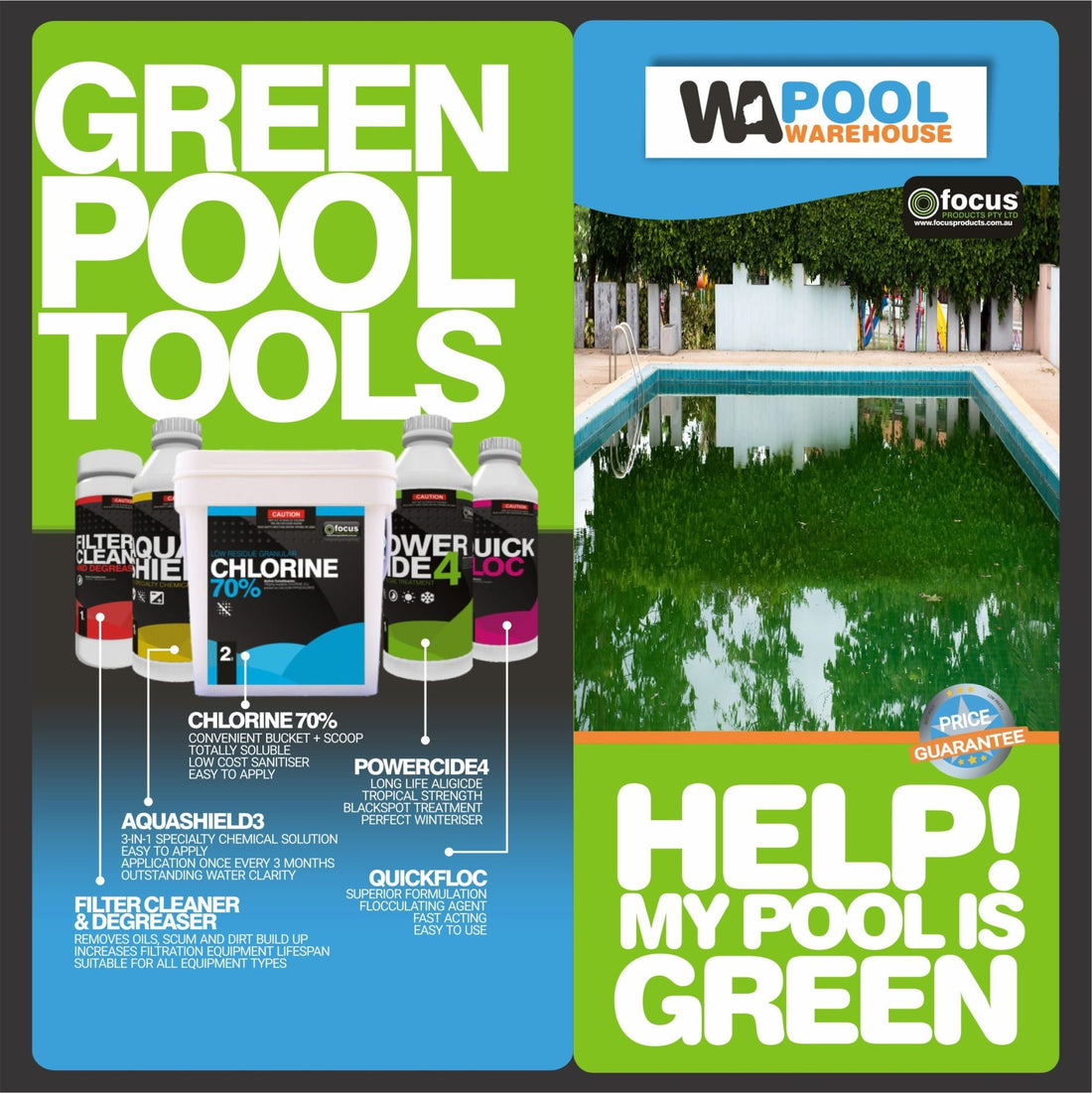 Help! My pool is green! - WA Pool Warehouse